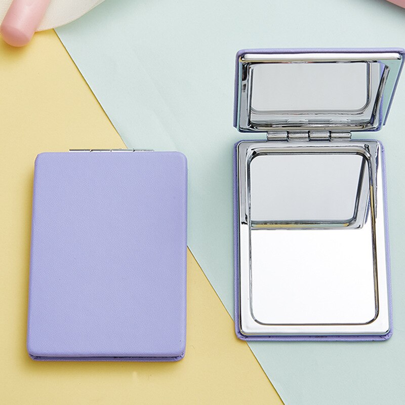 Portable Folding PU Small Mirror