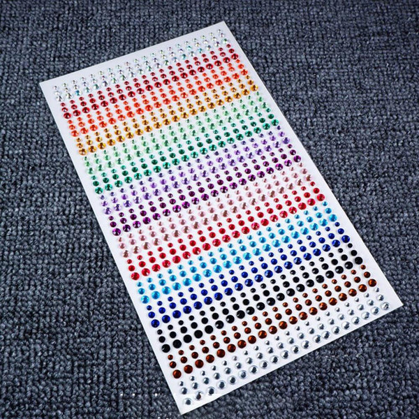 Eco-friendly Colored Rhinestone Stickers